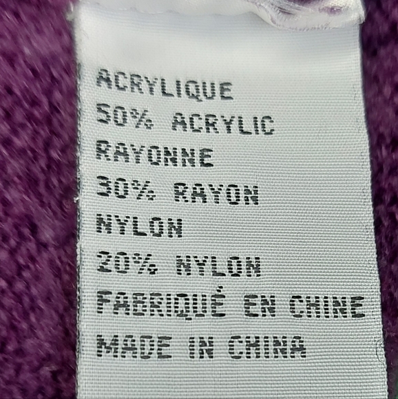 🐱Moffi Sweater XL Purple Vintage GrandmaCore CottageCore - Picture 4 of 5